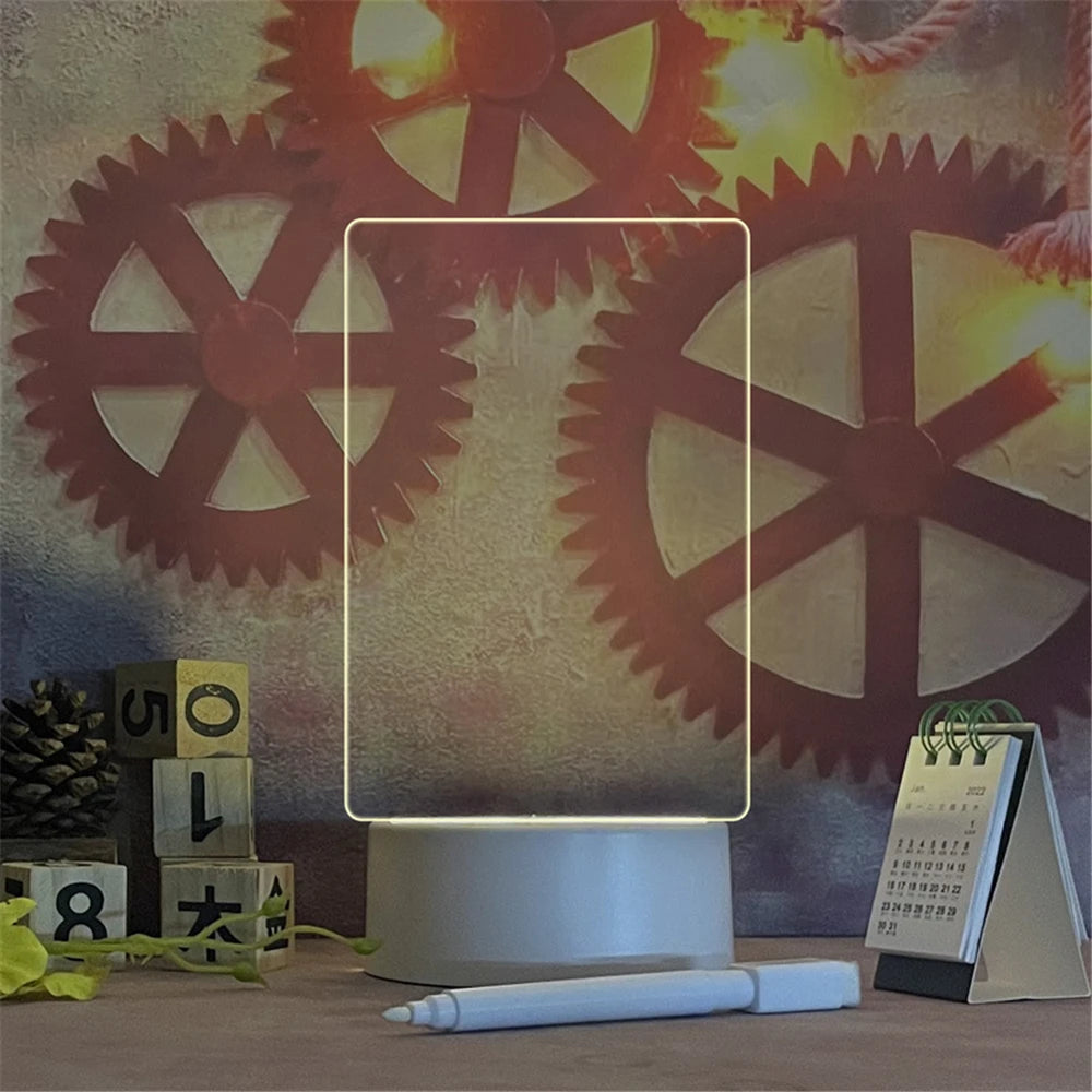 Tablica LED z notatkami